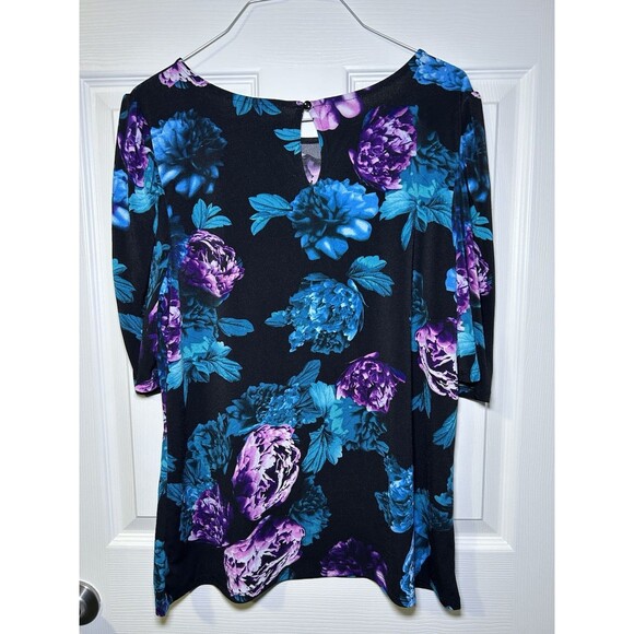Worthington Women’s 3/4 Sleeve Floral Blouse Size Large NWOT - Picture 4 of 6